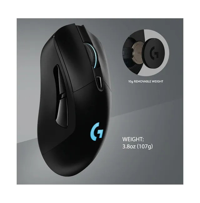 Logitech G703 Lightspeed Gaming Mouse (Black) with 4 Port USB 3.0 HUB