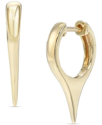 Zoe Lev Dagger Huggie Hoop Earrings in 14k Gold