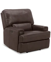 Closeout! Binardo 40" Zero Gravity Leather Power Recliner, Created for Macy's