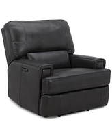 Closeout! Binardo 40" Zero Gravity Leather Power Recliner, Created for Macy's