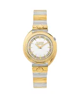 Versus Versace Women's Two-Hand Quartz Tortona Two-Tone Stainless Steel Bracelet 38mm