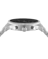 Versus Versace Men's Chronograph Date Quartz Colonne Silver-Tone Stainless Steel Bracelet 44mm