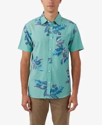 O'Neill Men's Oasis Standard-Fit Botanical-Print Button-Down Shirt