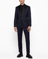 Boss by Hugo Men's Slim-Fit Tuxedo Trousers