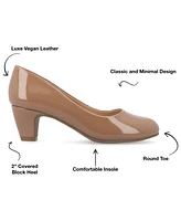 Journee Collection Women's Luu Round Toe Pumps