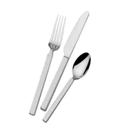 Mikasa Living Arlo 18.0 Stainless Steel 24 Piece Flatware Set, Service for 8 with Caddy