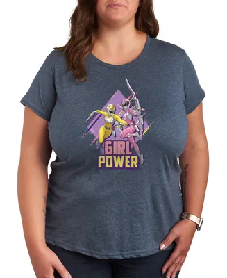Air Waves Trendy Plus Girl Power Graphic T-shirt