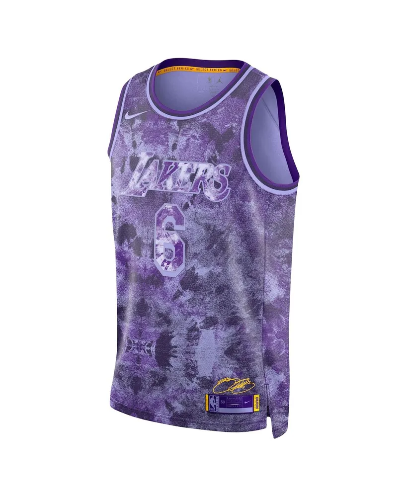Men's and Women's Nike LeBron James Purple Los Angeles Lakers Select Series Swingman Jersey