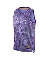 Men's and Women's Nike LeBron James Purple Los Angeles Lakers Select Series Swingman Jersey