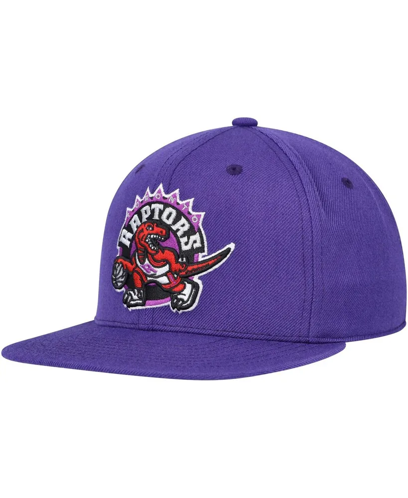 Men's Mitchell & Ness Purple Toronto Raptors Hardwood Classics Mvp Team Ground 2.0 Fitted Hat