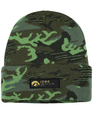 Men's Nike Camo Iowa Hawkeyes Veterans Day Cuffed Knit Hat