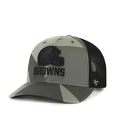 Men's '47 Brand Camo, Black Cleveland Browns Countershade Mvp Trucker Snapback Hat