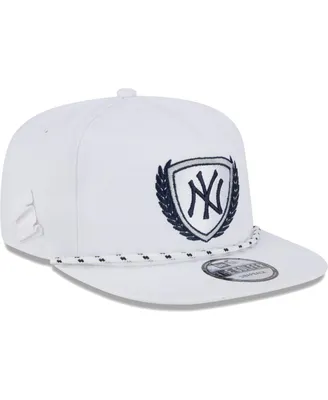 Men's New Era White New York Yankees Golfer Tee 9FIFTY Snapback Hat