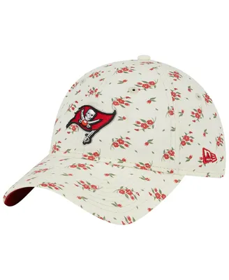 Men's New Era Cream Tampa Bay Buccaneers Bloom 9TWENTY Adjustable Hat