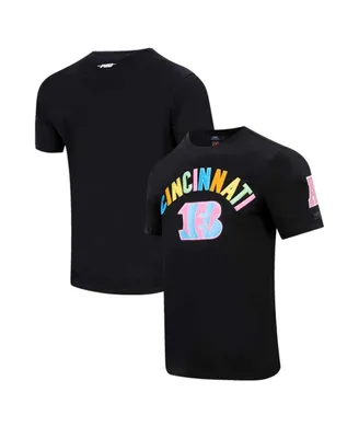 Men's Pro Standard Black Cincinnati Bengals Neon Graphic T-shirt