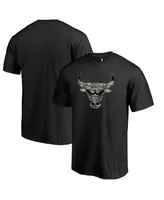 Men's Fanatics Black Chicago Bulls Cloak Camo T-shirt