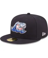 Men's New Era Navy West Michigan Whitecaps Authentic Collection 59FIFTY Fitted Hat