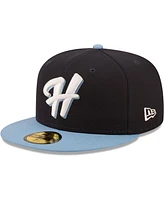 Men's New Era Navy Hillsboro Hops Authentic Collection 59FIFTY Fitted Hat