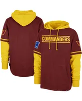 Men's '47 Brand Burgundy Washington Commanders Shortstop Pullover Hoodie