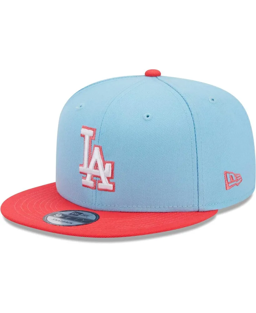 Men's New Era Light Blue and Red Los Angeles Dodgers Spring Basic Two-Tone 9FIFTY Snapback Hat