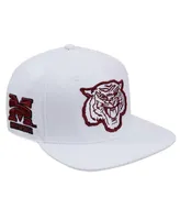 Men's Pro Standard White Morehouse Maroon Tigers Mascot Evergreen Wool Snapback Hat