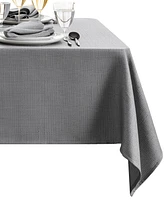 Laurel Solid Texture Water and Stain Resistant Tablecloth