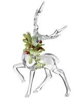 Kissing Krystals Mistletoe Krystal Reindeer Figurine