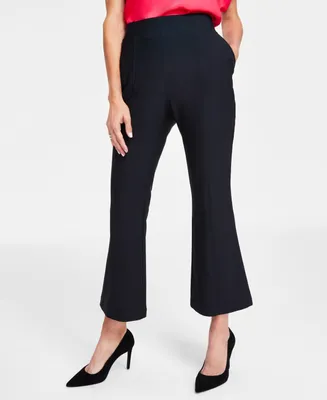 I.N.C. International Concepts Petite Satin High-Rise Wide-Leg Pants,  Created for Macy's - Macy's