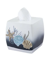 Avanti Blue Lagoon Ombre Seashells Tissue Box Cover