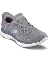 Skechers Women's Slip-ins: Summits - Dazzling Haze Wide Width Casual Sneakers from Finish Line