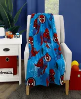 Marvel Spiderman Wall Crawler Toddler Blanket