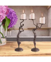 Danya B Fancy Lady Cast Iron Candle Holder