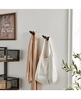 Danya B "Palms Up" Cast Iron 2-Piece Wall Mount Hook Set