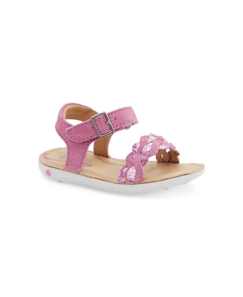 Sunday Pink Leather Baby, Toddler & Kids Sandals for Girls – Kit & Kate