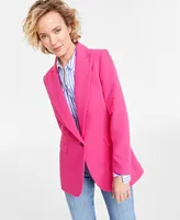 On 34th Women's Solid One-Button Boyfriend Blazer, Created for Macy's