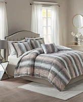 Madison Park Zuri Faux-Fur 4-Pc. Comforter Set