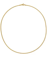 16" Bismark Link Chain Necklace (1-1/2mm) in 14k Gold