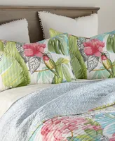 Levtex Kalani Tropical Motif Reversible -Pc. Quilt Set