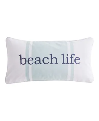 Levtex Sunset Bay Embroidered Decorative Pillow, 24" x 12"