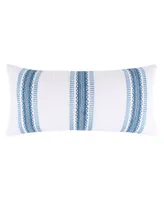 Levtex Riella Embroidered Decorative Pillow, 24" x 12"