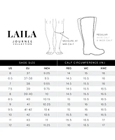 Journee Signature Women's Laila Block Heel Knee High Dress Boots