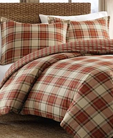 Edgewood Plaid Twin Duvet Cover Set