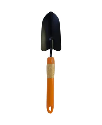 FlexrakeTrowel with Black Powder-Coated Head and Contoured Handle for Gardening