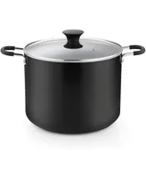 Cook N Home Professional Nonstick Stockpot with Lid, 10.5 Quarts, Black