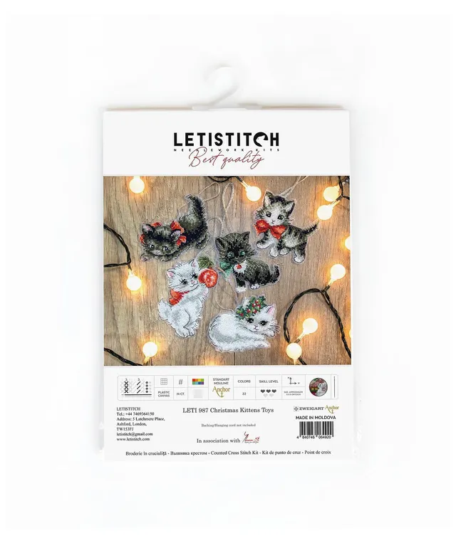 Letistitch Counted Cross Stitch Kit Christmas Toys Kit 2 L8002