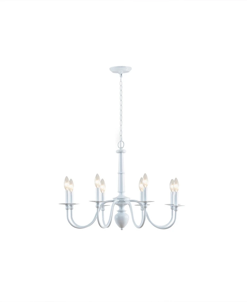 Martha Stewart Amelia 8-Light Traditional Metal Chandelier