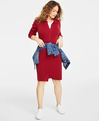 On 34th Women's Collared Sweater Dress, Created for Macy's