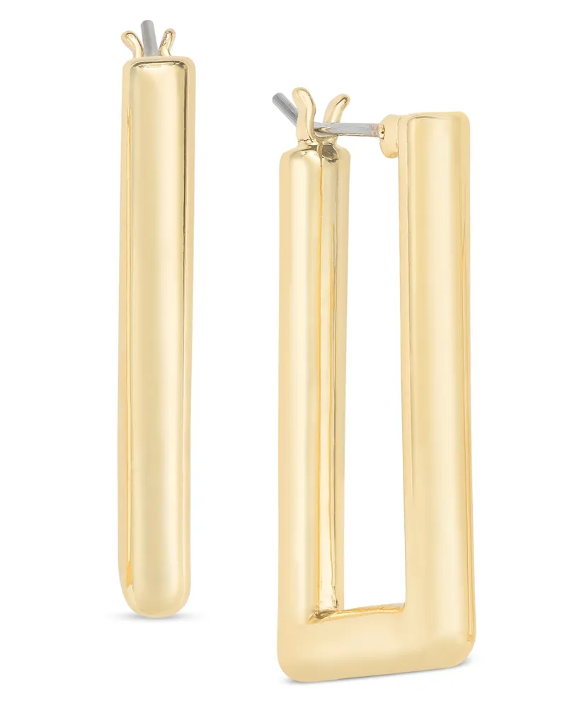 On 34th Rectangular Hoop Earrings, Created for Macy's