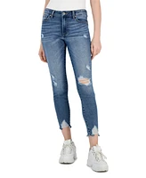 Celebrity Pink Juniors' Mid Rise Cropped Ankle Skinny Jeans