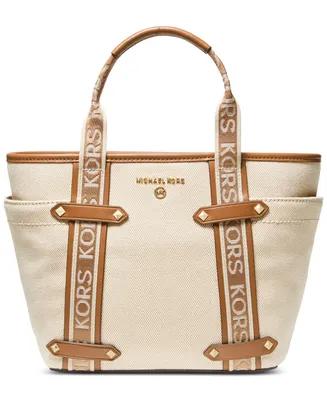 Michael Kors Maeve Logo Webbing Large Open Tote - Macy's